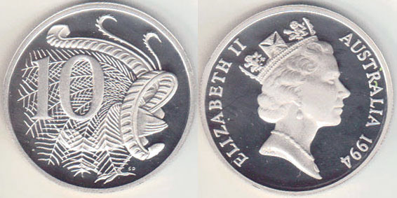 1994 Australia 10 Cents (Proof) A004635